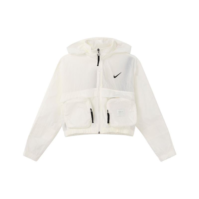 

Водоотталкивающая укороченная куртка свободного покроя Nike Женские куртки парусно-белого цвета DV8035-133 S