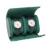 Vintage Leather Watch Storage Roll Case Shockproof Press Watch Packing Box for Home or Travel Use