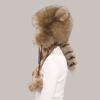 Cartoon Bear Fur Hat for Women's Autumn and Winter New Cute Doudou with Imitation Raccoon Fur Ear Protectors To Keep Warm and Cold-resistant Plush Hat
