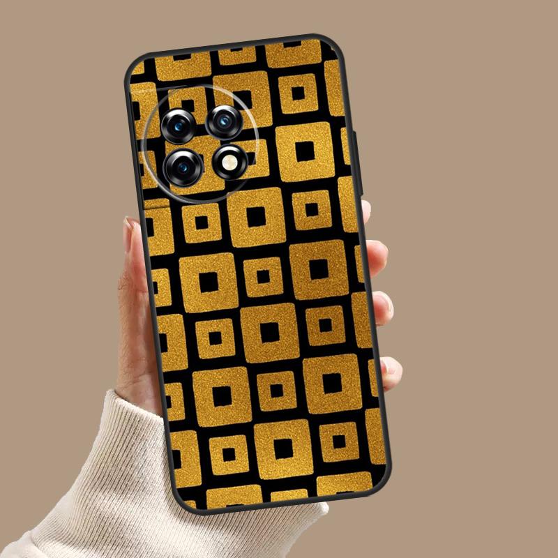 Luxury Gold Foil Art Case For OnePlus Nord 5 CE 4 3 Lite N20 N30 OnePlus 15 13 12 11 8 9 10 Pro 12R 13T 13R Cover