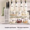 11-Piece Acrylic Kitchen Seasoning & Utensil Organizer - Milky White