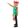 Adult Christmas Cracker Costume Men Funny Christmas Party Props Festival Theme Red and Green Gold Jumpsuits