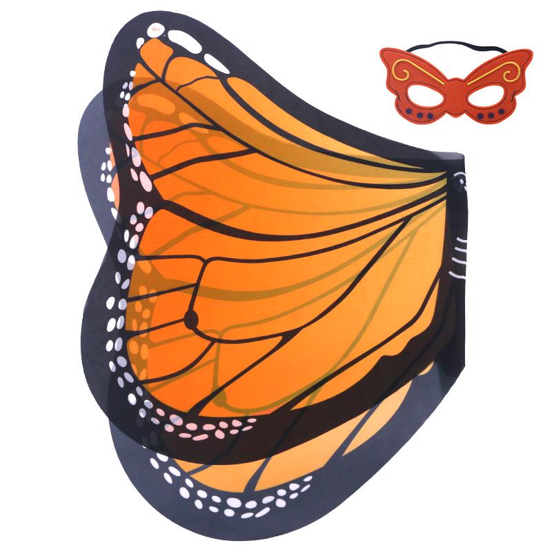 Children's Elf-Style Angel Butterfly Costume Set with Wings and Mask