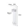 Yamazaki Magnetic Bathroom Clothes Drying Pole Holder (Set of 2), Tower, White, Approx. 6 X 3.5 X 23 Cm, for Bathroom Drying and Indoor Drying,
