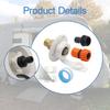 RV City Water Inlet with Check Valve Replace Parts Leakproof Flange Hose Connector for