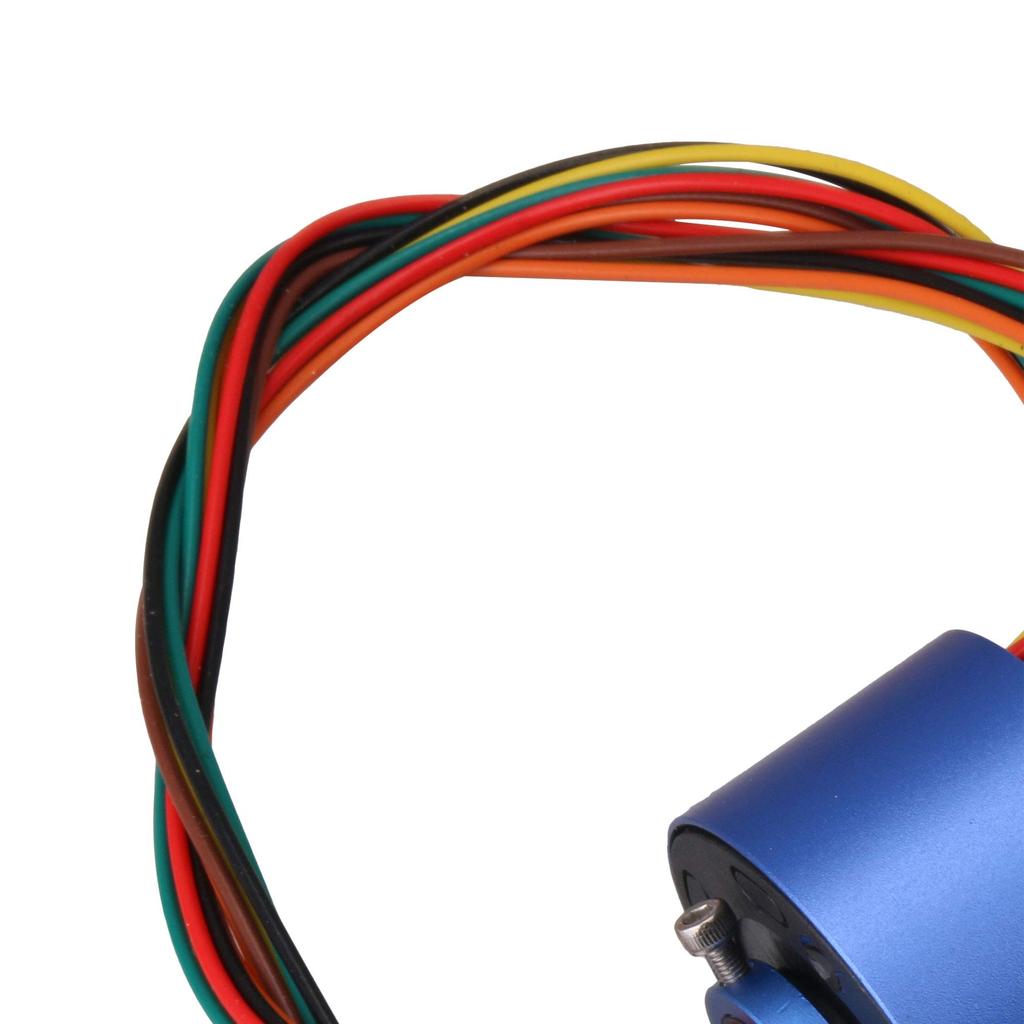 Bstinay Elektrischer Schleifring, Leitfähiger Schleifring, Miniatur-Kapsel-Schleifring, MetallKunststoff, Blau & Schwarz