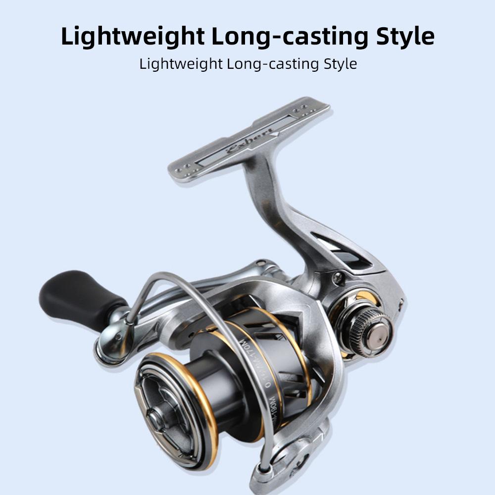 5+1BB Spinnrolle 5.2:1 Angelrolle mit Metallspule, austauschbarem linken und rechten Griff.