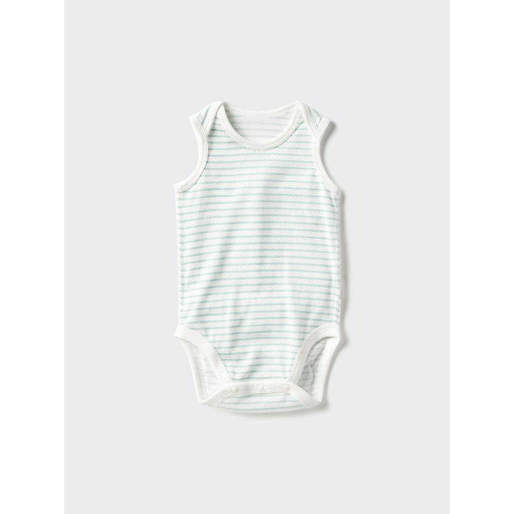 Uniqlo Japan Cotton Mesh Bodysuit Sleeveless