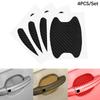 4Pcs/Set Car Door Sticker Carbon Fiber Scratches Resistant Cover Auto Handle Protection Film Exterior Styling Car Accessories