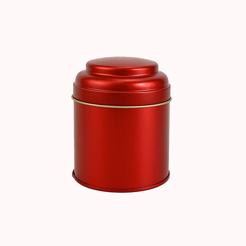 50G Small Tea Tins Canister With Airtight Double Lids,Mini Tin Can Box And Small Round Kitchen Canisters For Tea