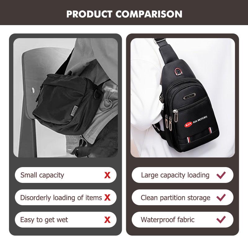 MFTE5 For KIA Car Logo Oxford Fabric Men's Fashion Trend Casual Waterproof Messenger Bag Cerato Soul Venga Forte Spectra Sedona Niro