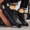 Mode Britischer Mann Schwarz Büro Business Kleid Leder Ballerinas Mann Spaltleder Hochzeitsschuhe 2024 Mann Rindsleder Schuhe Gummisohle