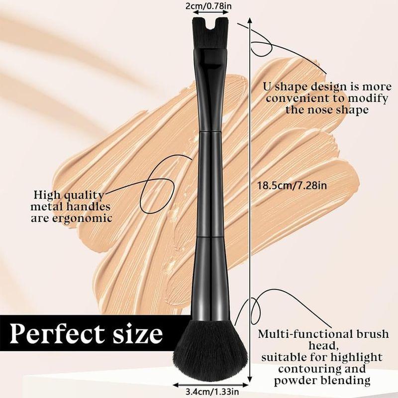 ZOREYA - Dual Head Foundation Brush with Blush Brush