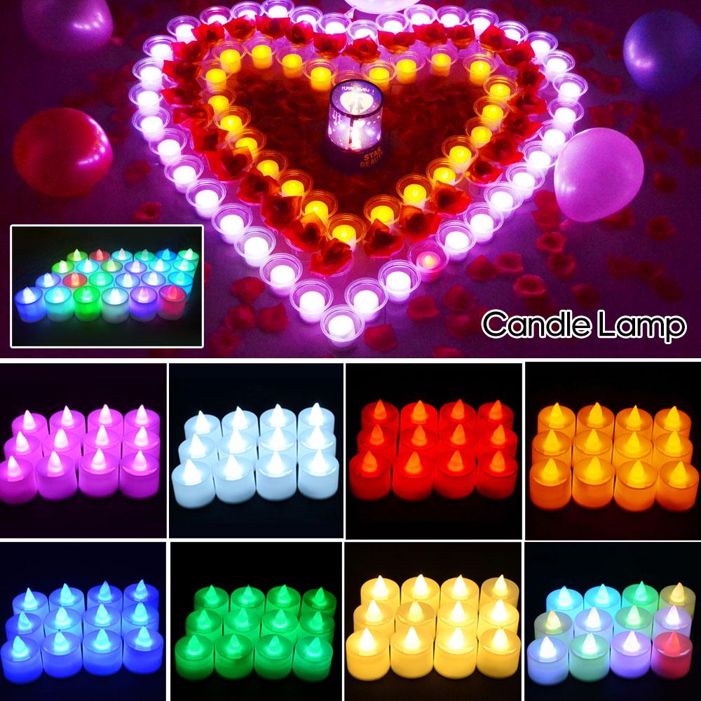 Electric Led Candle Lamp Flameless Tealight Candles for Home Party Birthday Wedding Festival Decoration