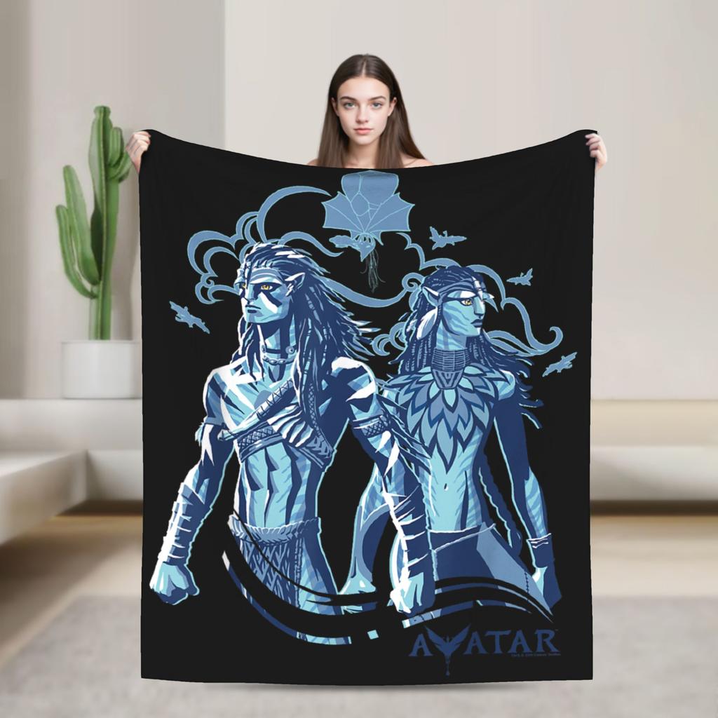 A-Avatars Fire and Ash Kiri Woodsprites Fashion Blanket Flannel Novelty Breathable Throw Fashion Blankets for Bed Sofa Spring/Autumn Couch