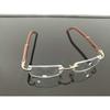 Importierte Herrenrandlose Brille Holz/Metall Augenbekleidung 55-18-140 JL286093830013