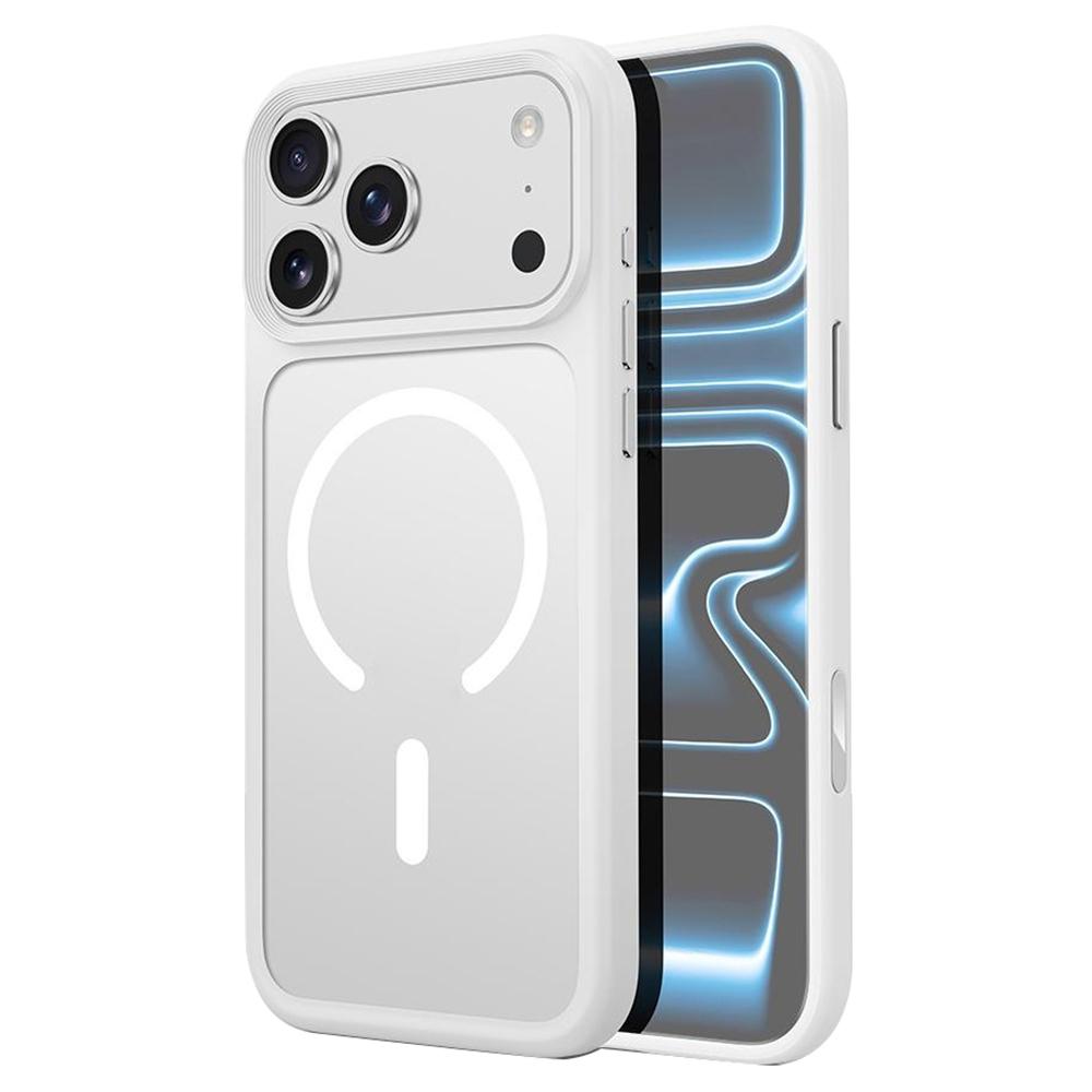 For iPhone 17 Pro Magnetic Phone Cover Skin Touch TPU + PC Shockproof Back Case Compatible with MagSafe
