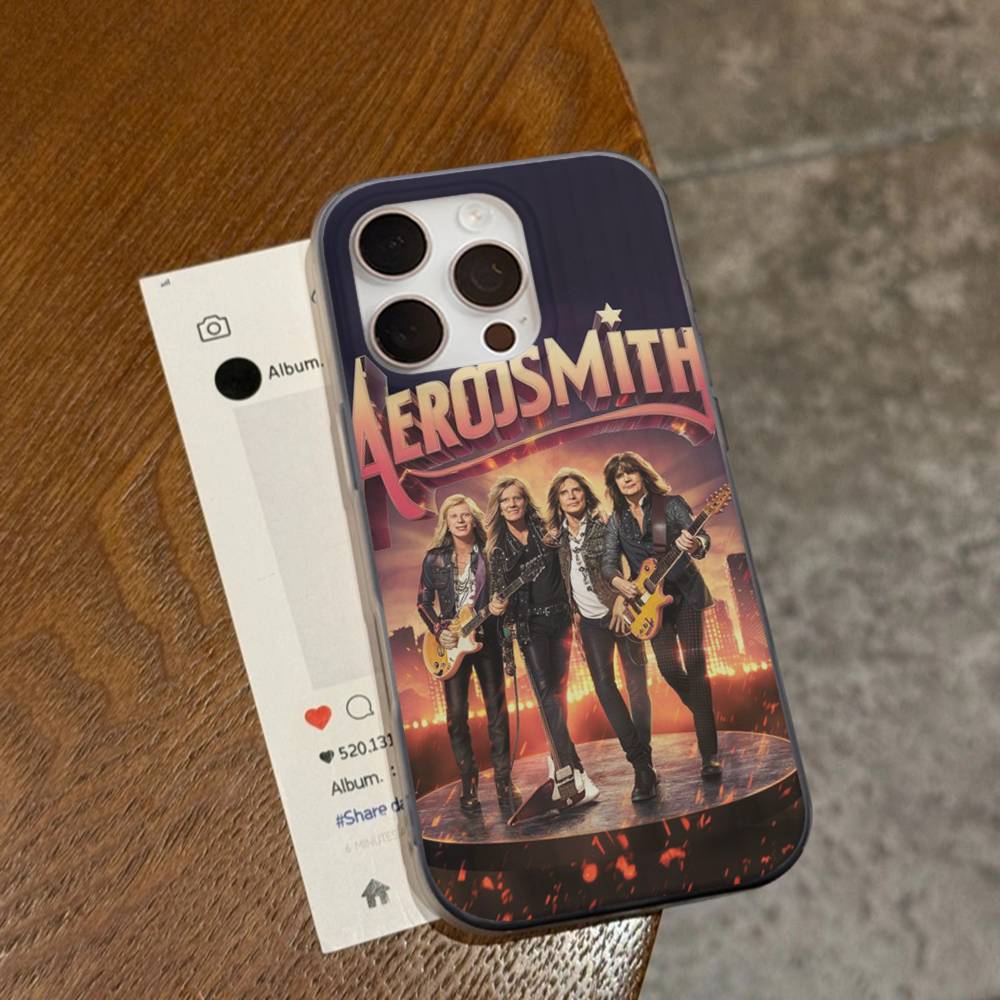 Rock Band Aerosmith Corrugated Stripe Phone Case For IPhone 17 16 15 14 13 12 11 Pro Max Plus Pro Shockproof Cover