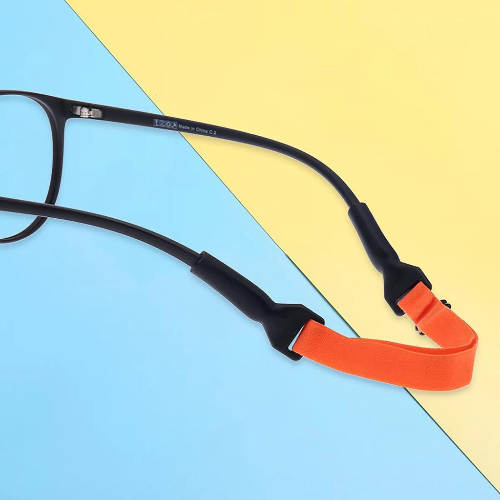 2 Stück Brillenkette Verstellbare Größe Elastisches Seil Brillenband Sport Rutschfest und Anti-Fall Fixierer Brillenkordel