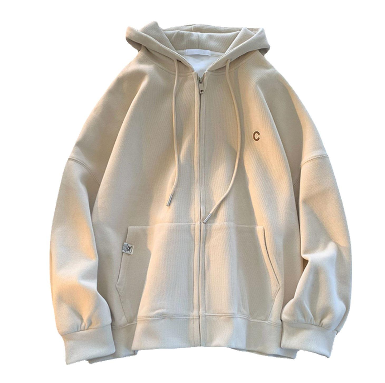 Сплошной цвет Толстовка женская свободная повседневная куртка с капюшоном M зелёный — фото 9