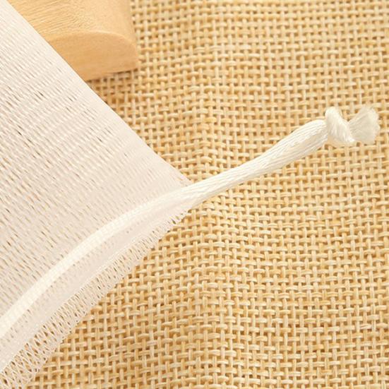 20Pcs Soap Net Skin-friendly Dual Mesh White Color Soap Saver Bag for Bath