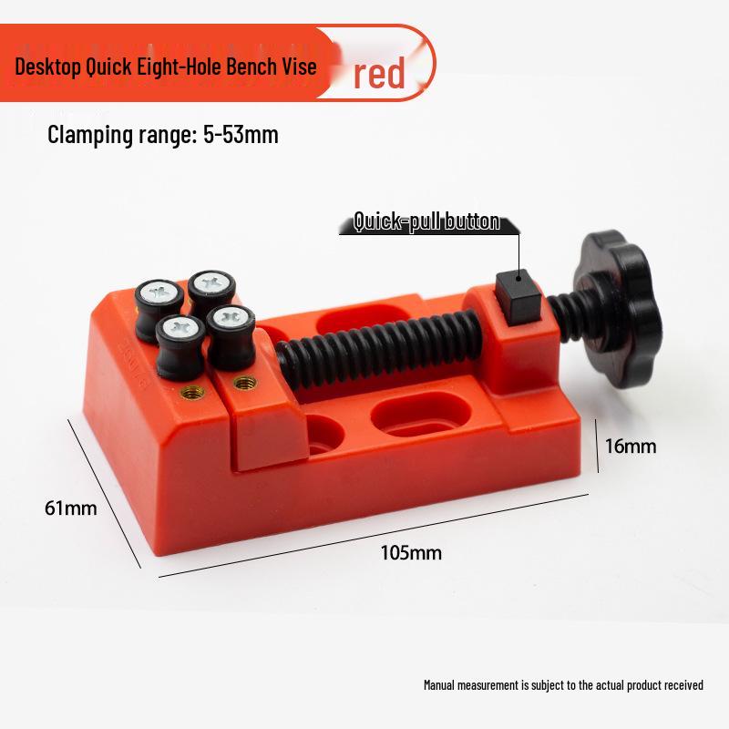 Wenwan Mini Flat Nose Bench Vise - Small Table Clamp for Woodworking & Engraving