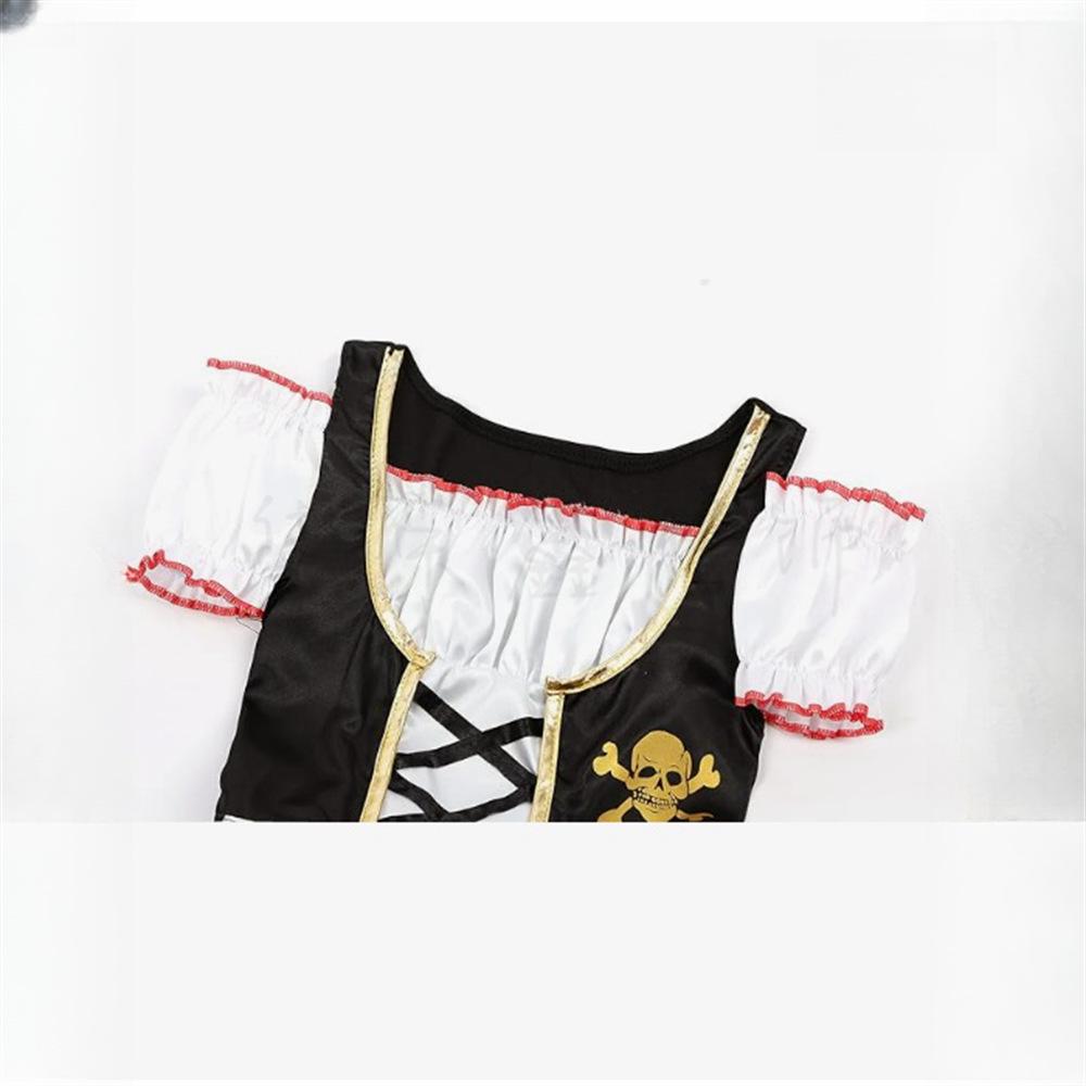 Captain Jack Sparrow Pirate Costume for Kids - 3-Piece Halloween Cosplay Outfit