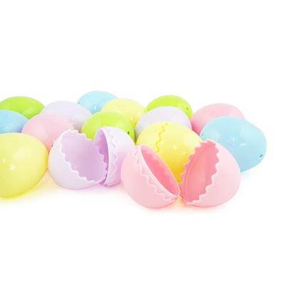 Amuse Boş Kapsüller Giza Yumurta Kapsülleri Paskalya 5 Renk 50 Adet (Bebek Rengi)