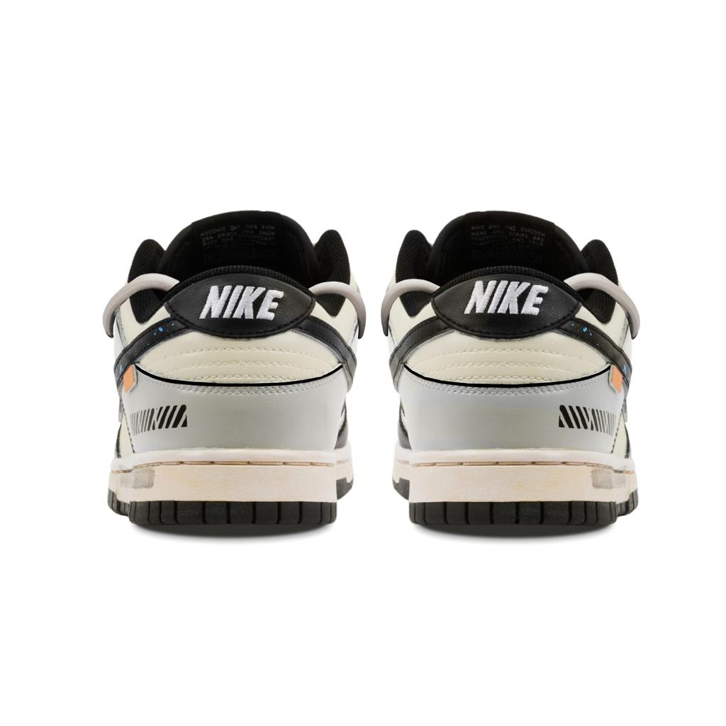 Nike Dunk Abrasion Resistant Low Top Skateboard Shoes Unisex Black White DD1391-100(Team379-)