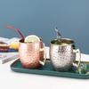 500ml Pure Copper Cup Moscow Mule Handcrafted Mug Cup Hammered Smooth Finish Moscow Mule Mugs Mules Cocktails Coffee Beer
