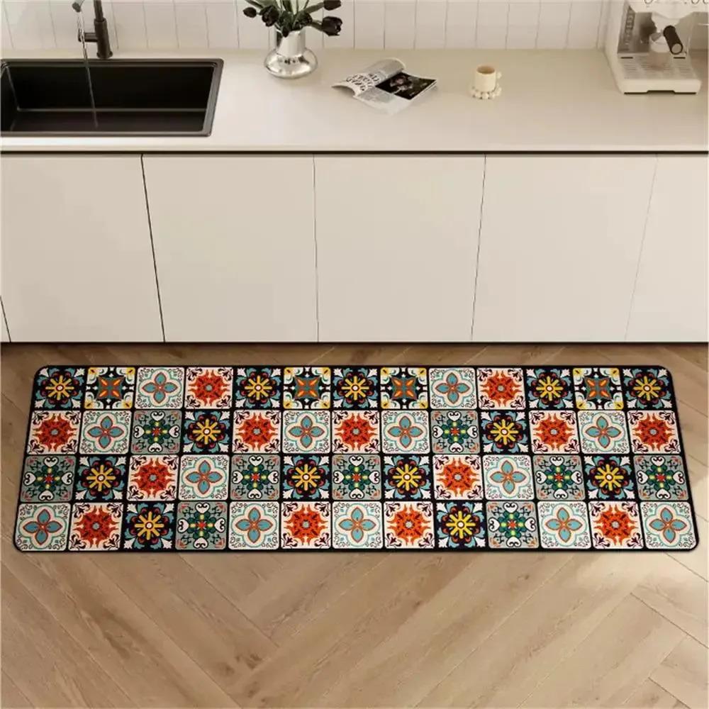 Living Room Non-Slip Kitchen Carpet Long Strip Carpet Kitchen Mat Carpet Entrance Door Mat Home Decoration