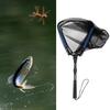 Collapsible Fishing Net Pole Triangle Folding Landing Net Aluminum Alloy Casting Foldable Hand Net for Fly Fishing