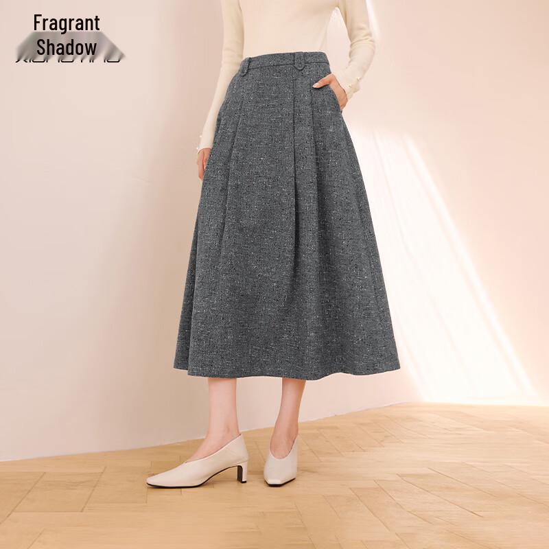 Women s High-Waist A-Line Umbrella Skirt L