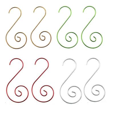 Christmas Tree Decoration Hook, Christmas Metal Wire Decoration Hanger S Shaped Hook For Christmas Stocking Christmas Ball Party Decoration