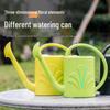 4L Large Capacity Thickened Plastic Watering Can with Long Spout for Household Gardening and Retro Style Showers