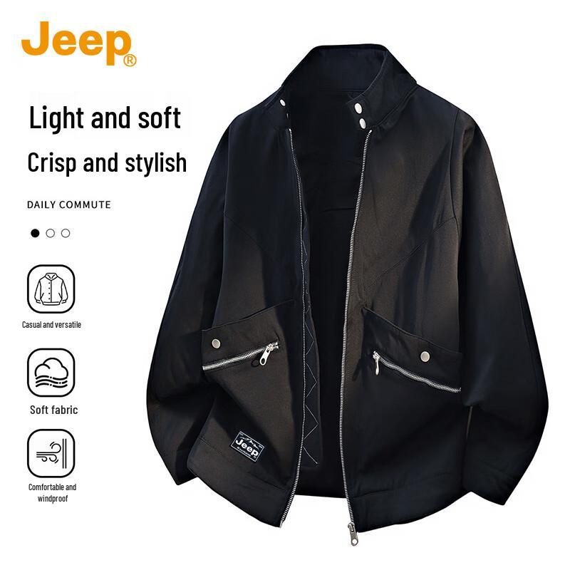 

JEEP Men s Punk Style Bomber Jacket 3XL