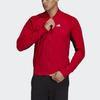 adidas Jackets Men's Light Scarlet Baseball Collar Moderate Pilot FM9972