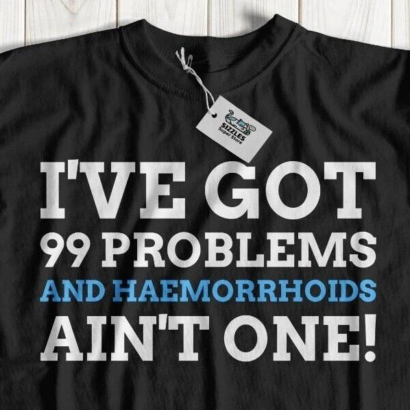

Funny Bottom Surgery T-Shirt haemorrhoidectomy & Haemorrhoid Operation Gifts S