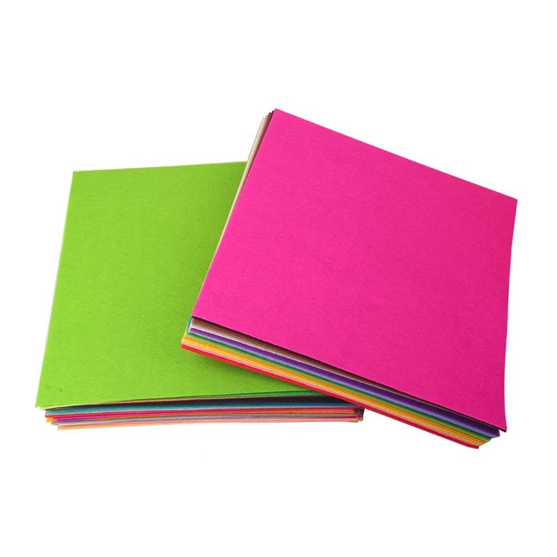 40pcs Colorful Non Woven Felt Fabric Sheets 40 Colors Nonwoven Patchwork Sewing Felts DIY Bundle For Sewing Dolls Crafts