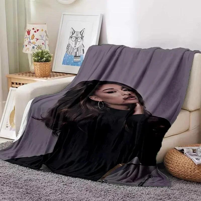 2026 A-Ariana Grande Fashion Singer Soft Blankets,Keep Warm Throw Blanket Comfortable Blanket For Picnic Beds Sofa Home Bedroom