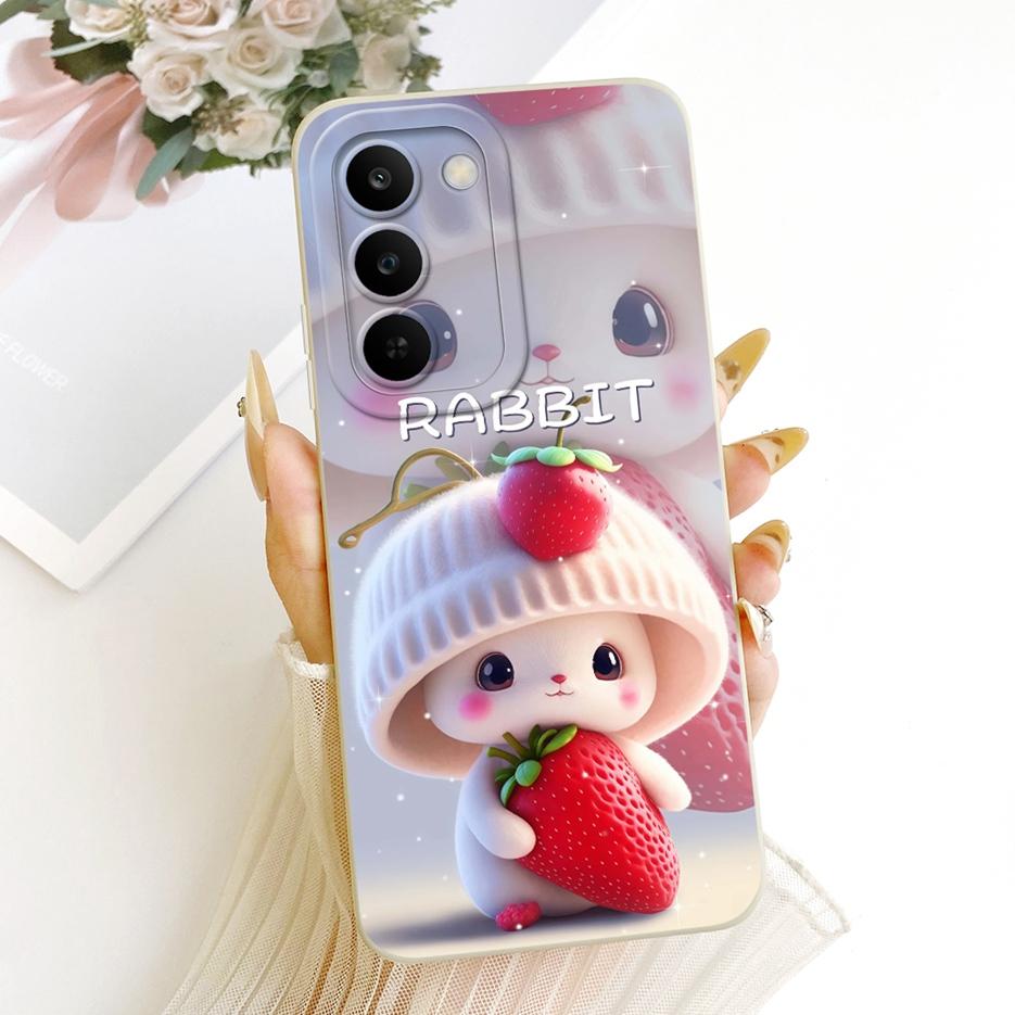 For Realme C83 5G Case Realme P4 Lite 5G RMX5261 Cute Rabbit Cartoon Cover Soft Silicone Case For Realme C100 5G RealmeC83 Shell