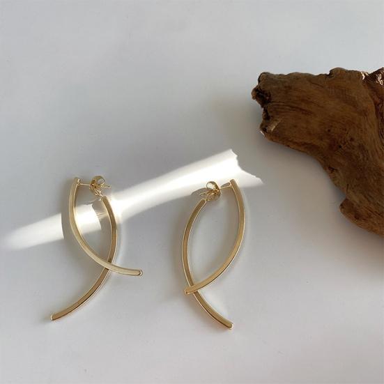 Attractive Pendant Earrings Curved Gifts Decorative