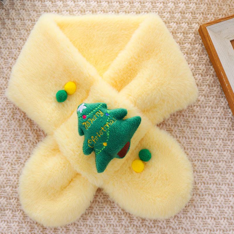 

Children s Cute Cartoon Korean-Style Winter Scarf: Warm Christmas Neck Warmer for Boys and Girls