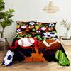 Ensemble de draps de lit de football Cartoon Imprimé numérique Polyester Drap plat et taie d'oreiller 2/3 pièces Literie pour garçons adolescents enfants