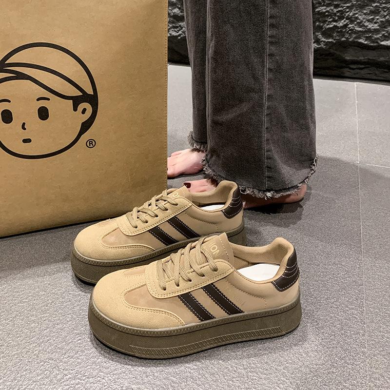 

Классические женские кроссовки из коричневой замши 2025 Мода Низкие мужские кеды для скейтборда Удобная повседневная весенне-летняя обувь 40 коричневый