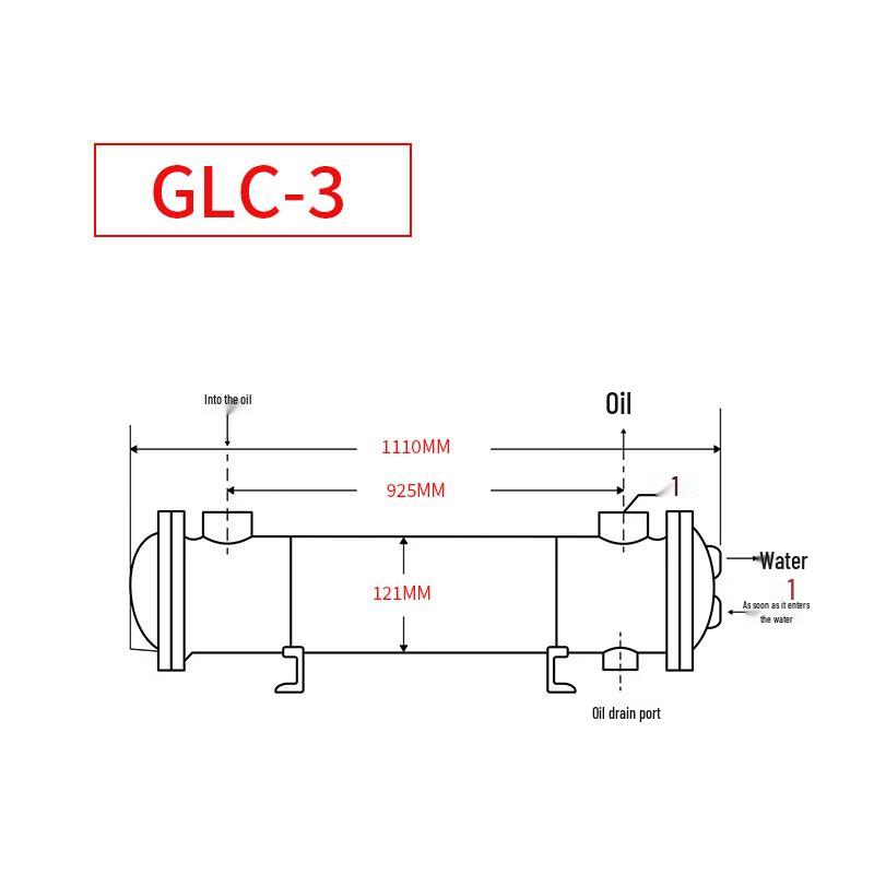 Yundu GLC Series Shell and Tube Hydraulic Oil Cooler