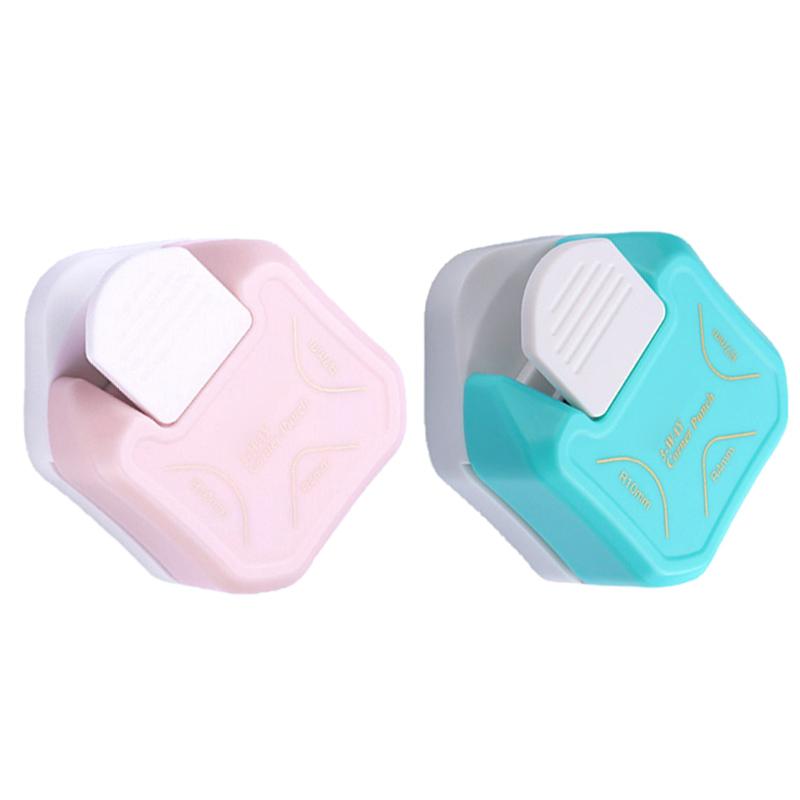 Corner Rounder Punch 3 In 1 Plastic Material Mini Portable Corner Trimmer Rounder Punch for Handicra