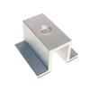 4/10 Piezas Abrazadera Media Solar Soporte Módulo FV Altura 25-50MM Abrazadera de Aleación de Aluminio Soporte de Fijación para Instalación Accesorios Solares