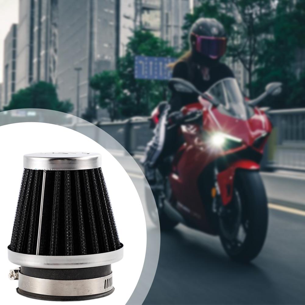 Motorcycle Airs Intake System Filters Metallic Clamp-On Refit Intake Funnel Airs Filter Motorcycle Accessories For Scooter