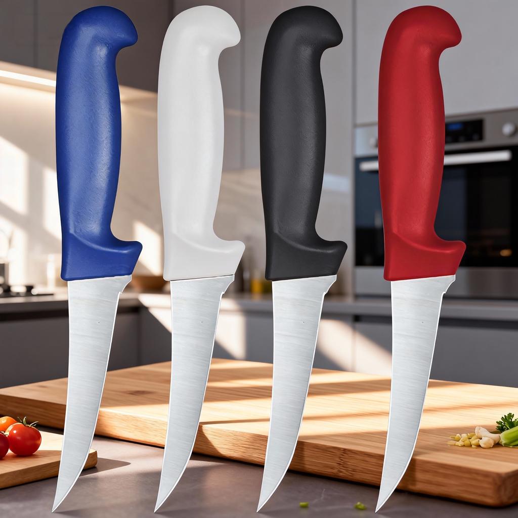 1/4 professional boning knife, sharp kitchen peeling and cutting knife butcher's knife for slaughtering pig bones, meat and fish